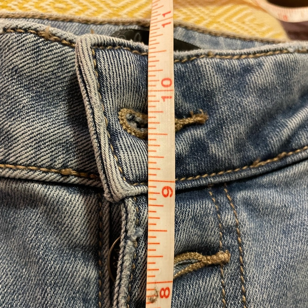 NEW prAna Gram Denim Organic Cotton Jean Short Button Fly Vintage Style Sz 14 32 - Picture 12 of 16